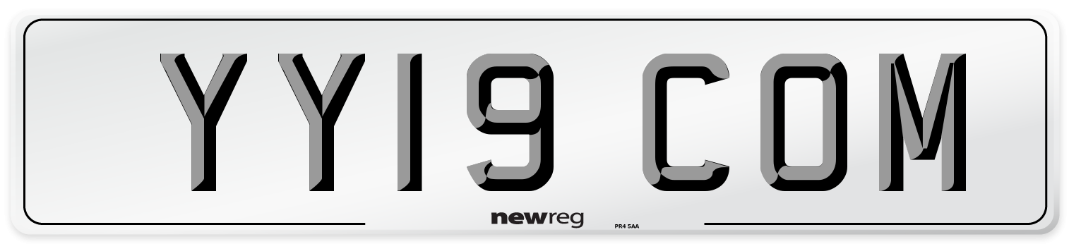 YY19 COM Number Plate from New Reg